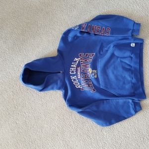 Boy's KU Jayhawks hoodie.  Size Medium.  Like new.